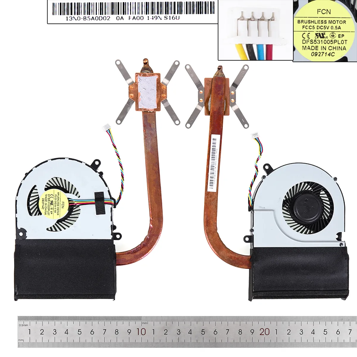 Picture of Laptop fan for Lenovo  G700 G700AT G710 G710A (Integrated graphics,Heatsink) Oxidation on the surface
